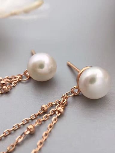 Fashion Freshwater Pearl Tassels drop earring