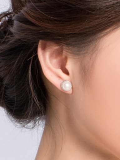 2018 2018 2018 Fashion Freshwater Pearl stud Earring