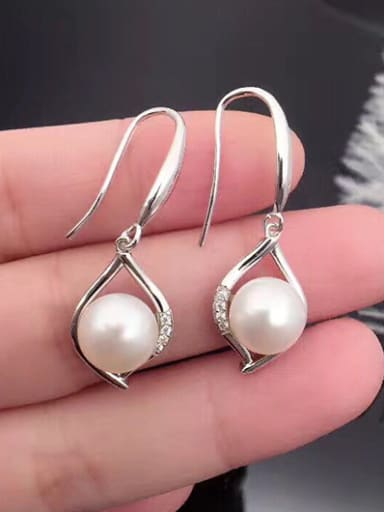 Fashion Freshwater Pearl Heart-shaped hook earring