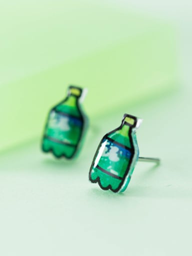 Exquisite Bottle Shaped S925 Silver Stud Earrings