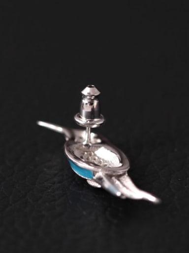 Lovely Kingfisher Enamel Brooch