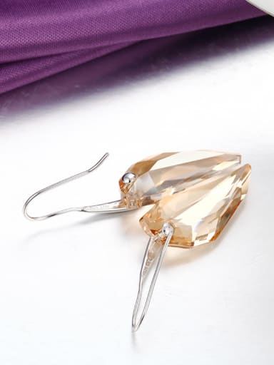 S925 Silver Swarovski Crystal hook earring