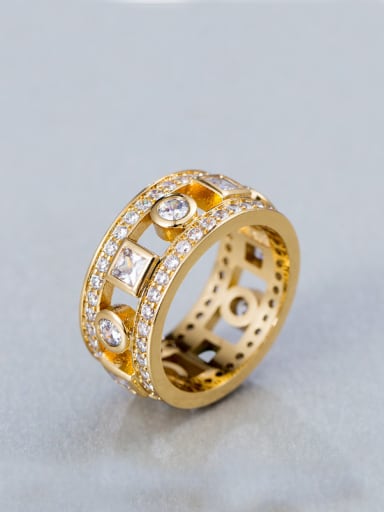 Gold Plated Zircon band ring