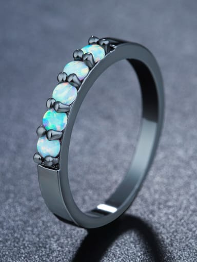 Blue Opal Stone Ring