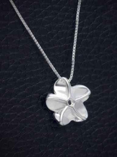 S925 silver beautiful bauhinia flower necklace