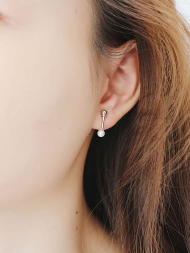 Sterling Silver minimalist bones ear studs