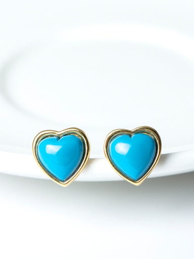 Turquoise Anti Allergy Silver stud Earring