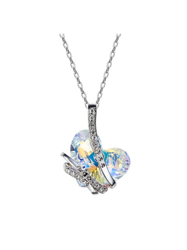 2018 2018 Heart Shaped Swarovski Crystal Necklace