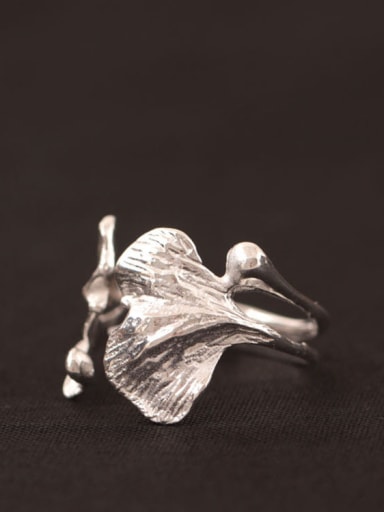 Almond Flowers-shape Opening Ring