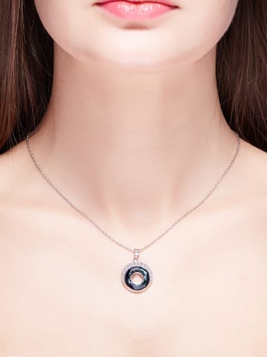 S925 Silver Round Shaped Necklace