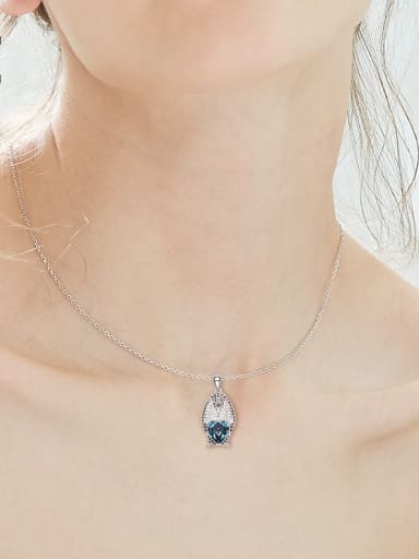 Fashion Dolphins Swarovski Crystal Zircon Necklace