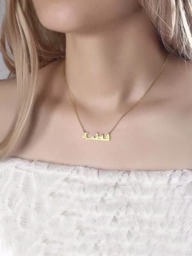 Customize personalized  Arabic Name Necklace Sterling Silver