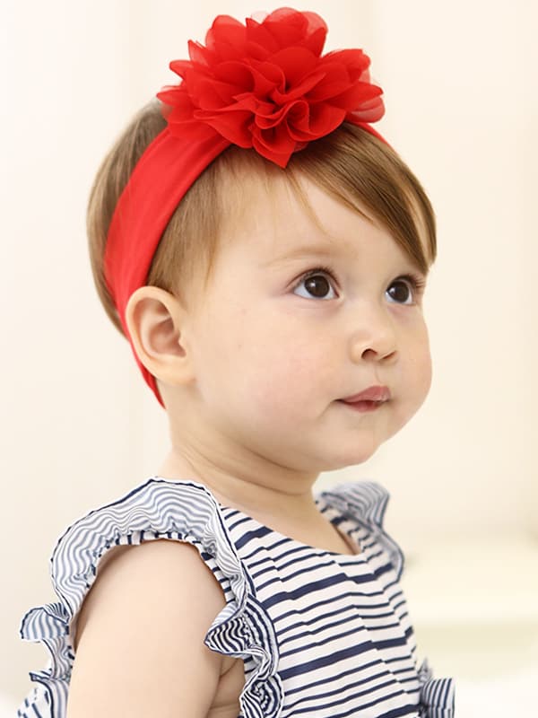 red flower bady headband tomade