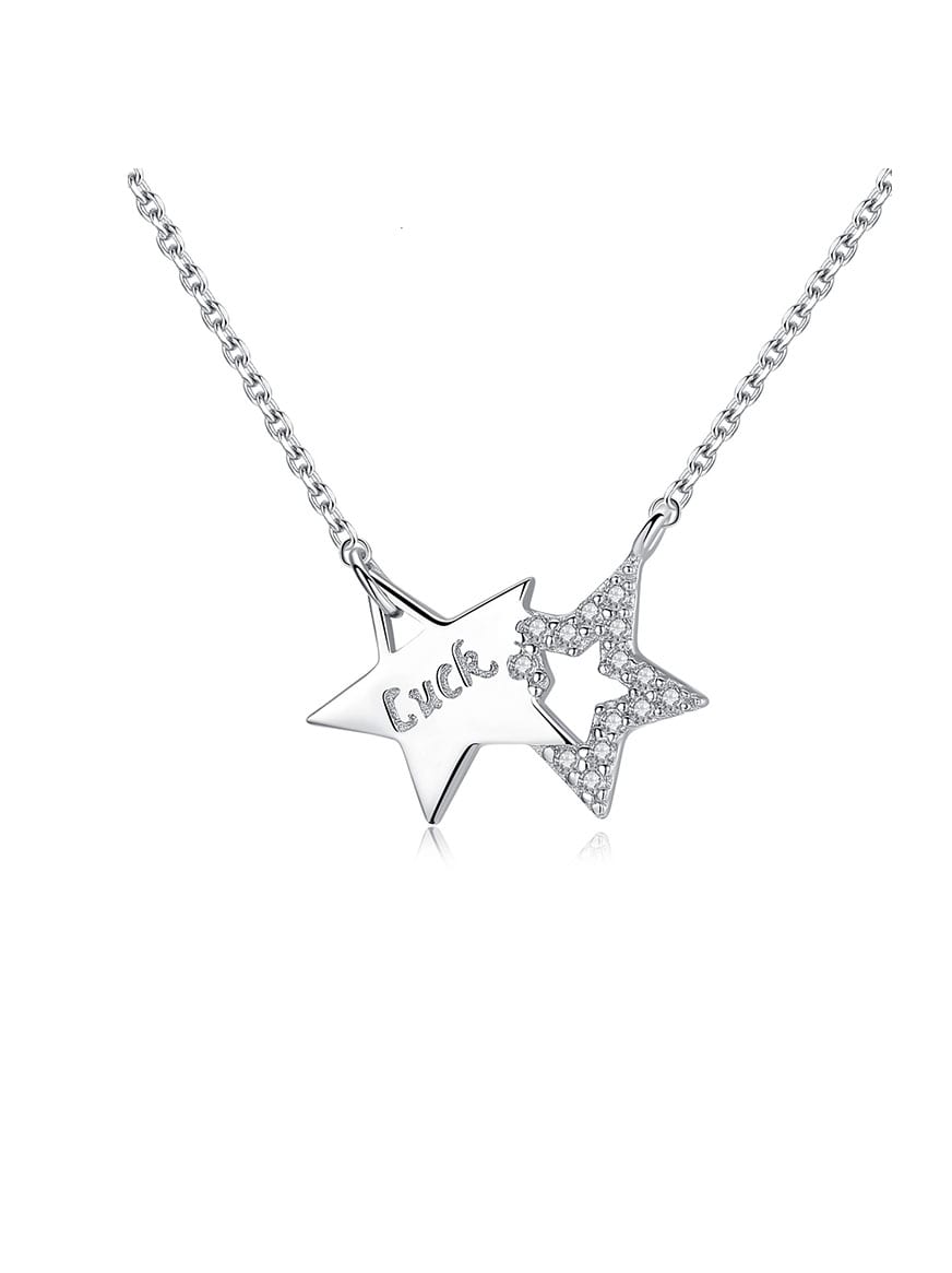 diamond pentagram necklace