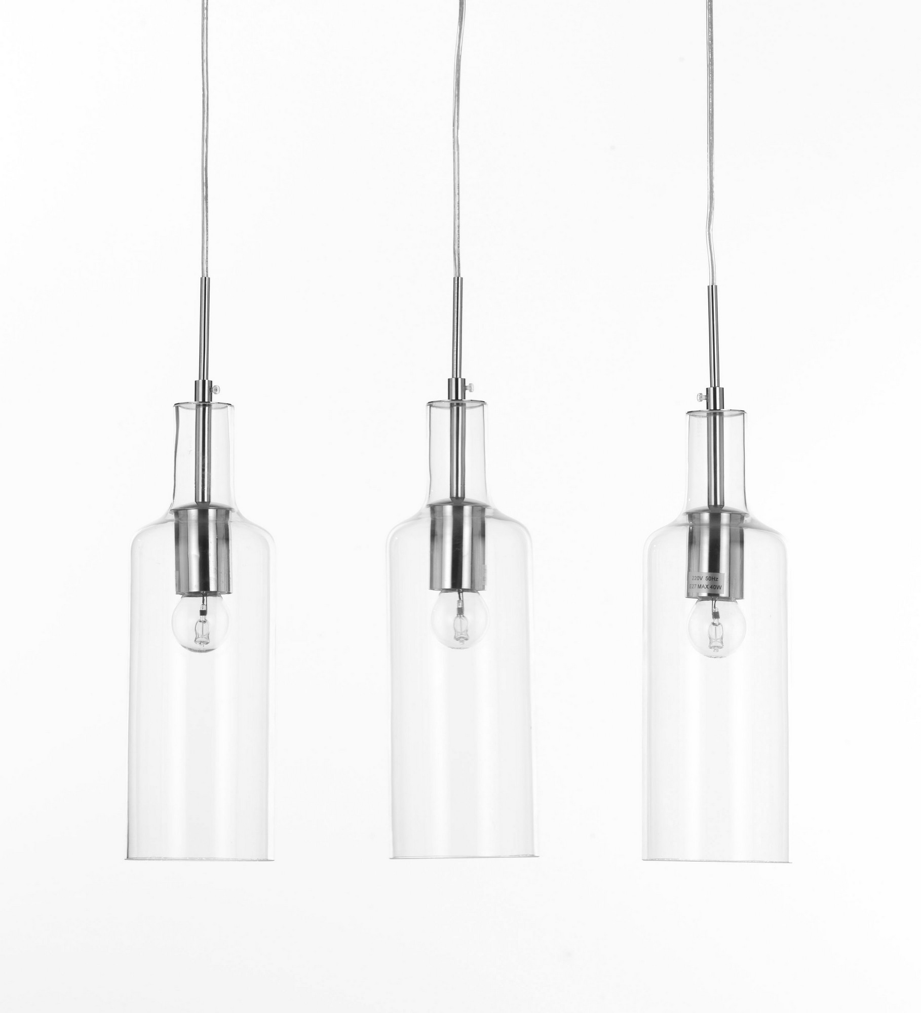 Image of Lampadario a 3 luci cm. H.110 x L.48 x P.10