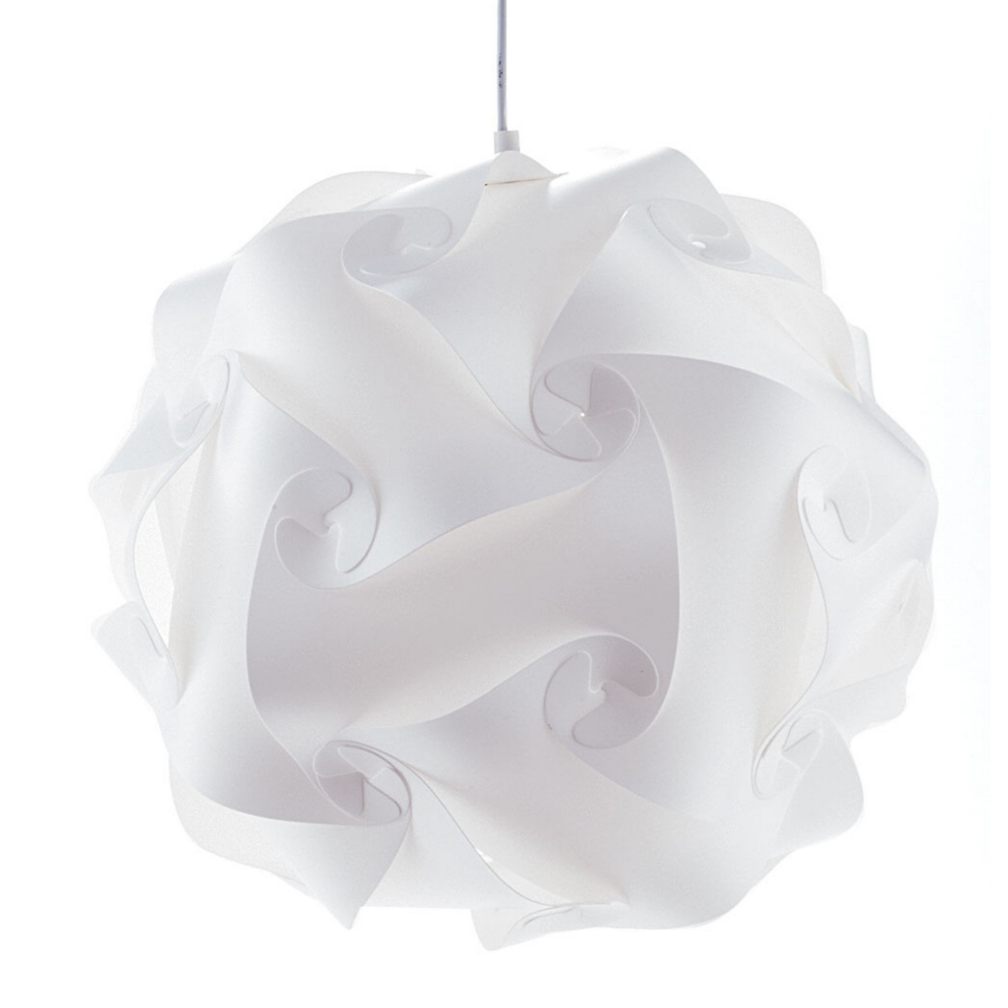 Image of Lampadario in polipropilene bianco cm Ø.44 H.44