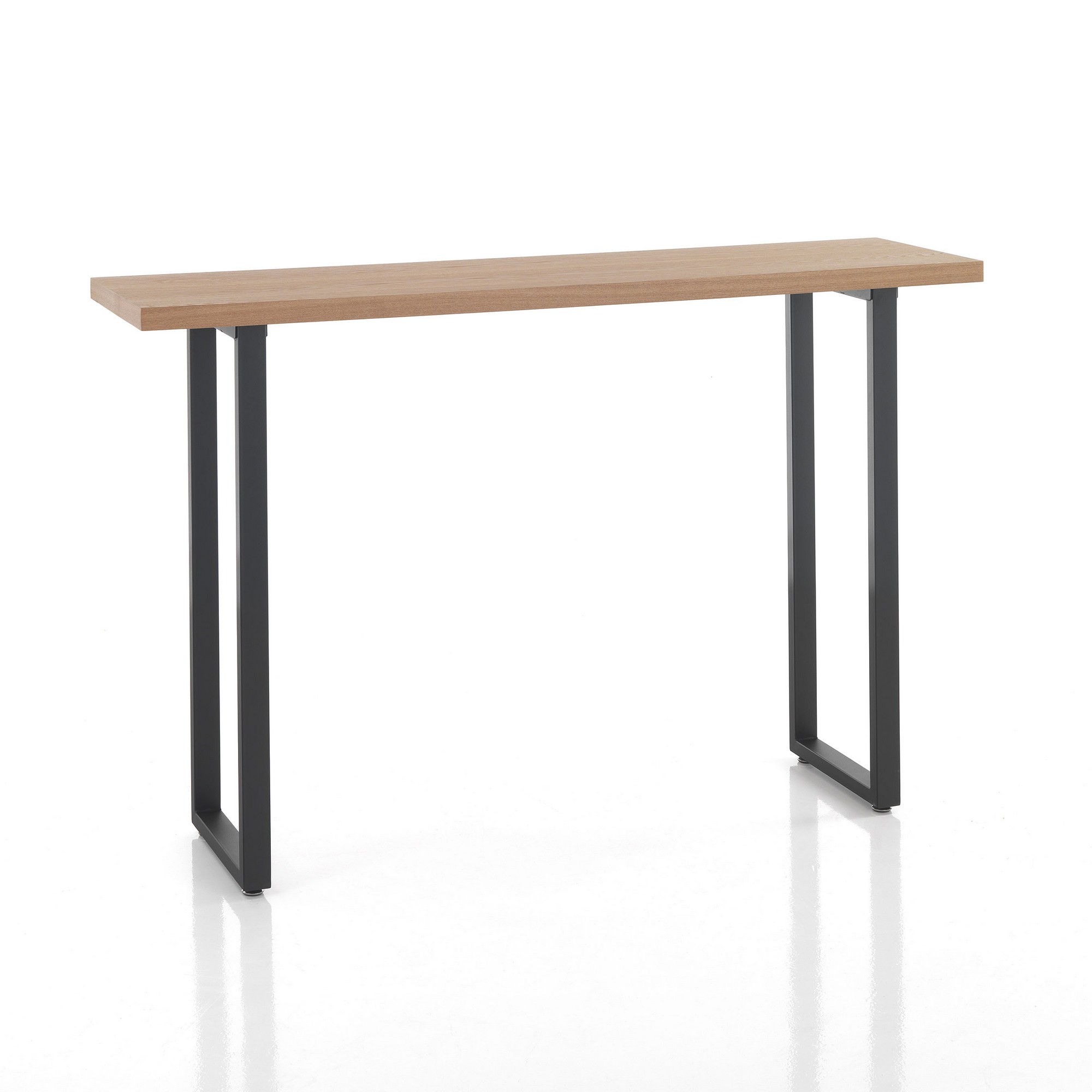 Tavolo alto effetto legno finitura rovere cm. H.105 x P.45 x L.160