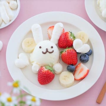 イースターに♪ウサギのアイスプレート