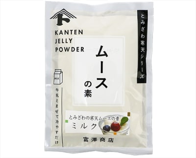 富澤寒天　ムースの素(ミルク) / 75g×2