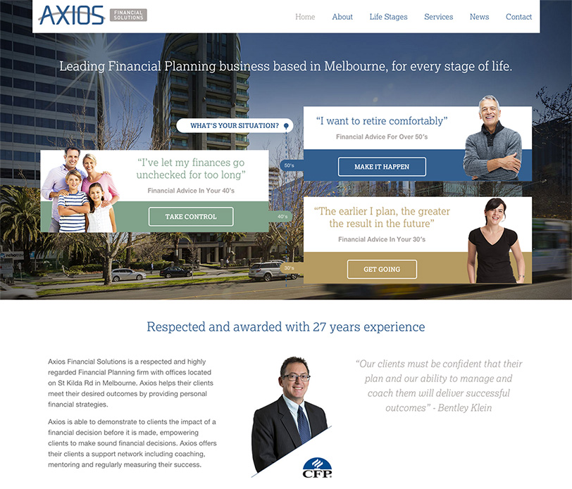Axios Website Design 2