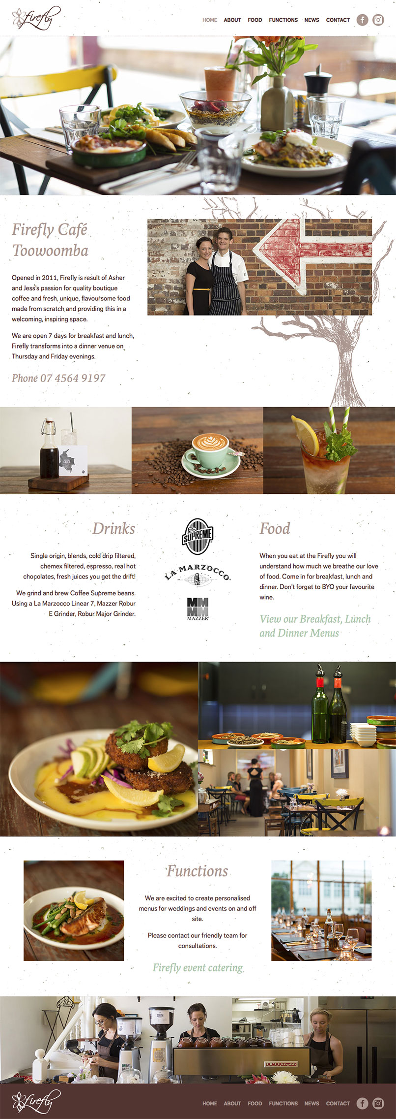 The Firefly Cafe Website