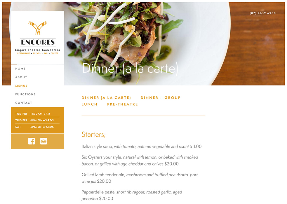 Encores Group Website