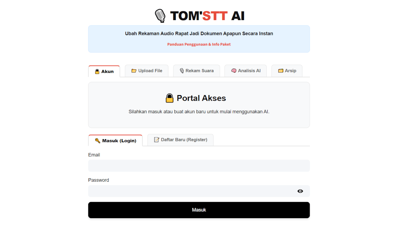Screenshot Login