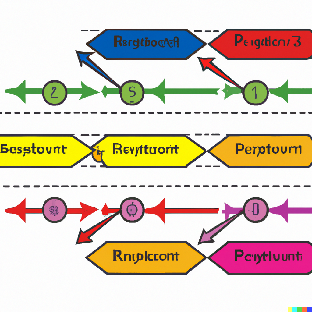 boxes of information and lines showing relationship