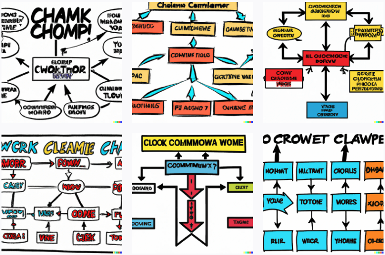 comic-book flowchart