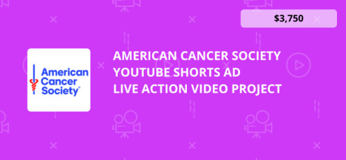 American Cancer Society YouTube Shorts Ad Live Action Video Project on ...