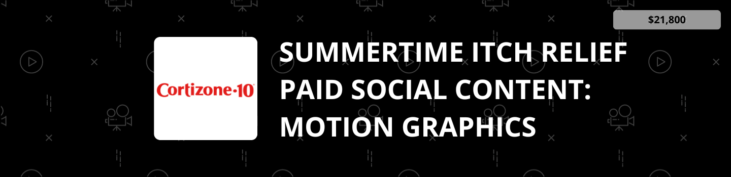 Summertime Itch Relief Paid Social Content: Motion Graphics