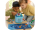 A young boy and a young girl crouch over their Disney Tonieplay quiz on their blue Toniebox 2