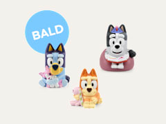 Bluey - Muffin - Bingo Tonie Hörfiguren Vorderansichtmit Störer Bald