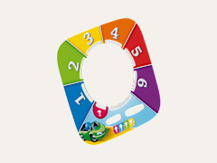 Spiel des Lebens Tonieplay Game Disk Seitlich