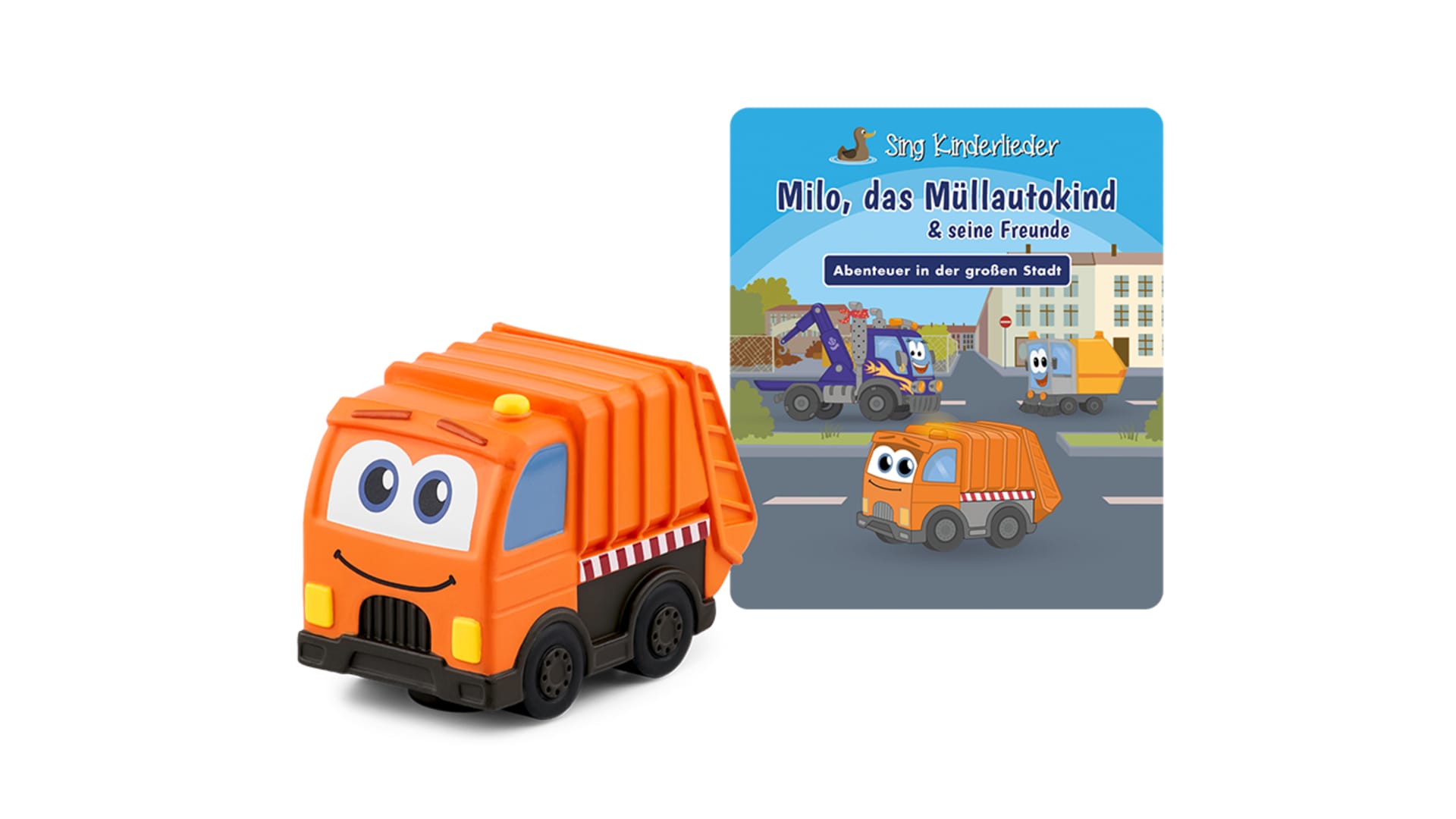 tonies® I Milo, das Müllauto-Kind & seine Freunde - Abenteuer in der großen Stadt I Jetzt im Shop kaufen