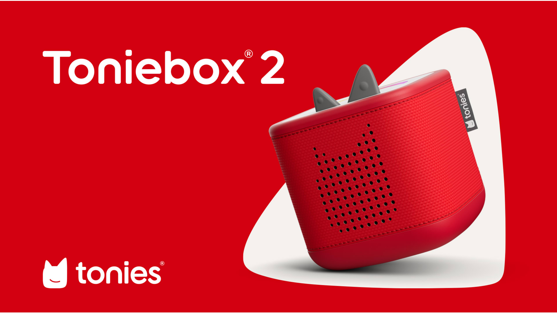 Toniebox 2 + Jeu La Pat' Patrouille - Boîte à Histoires Enfant 1-9 Ans, Rouge, Avec Contrôleur Tonieplay