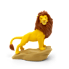 Lion King figurine featuring Mufasa the lion standing proudly on a rock.