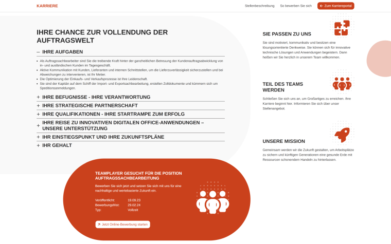 ToolStage Software Engineering Projekt Karriereportal EMC