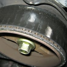 A Leaking Water Pump Prevents a Major Disaster Cracked Timing Belt