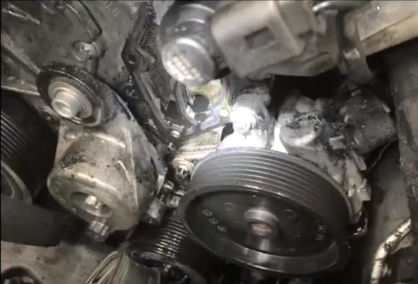 2008 Mercedes ML320; Oil Leak Repair 2