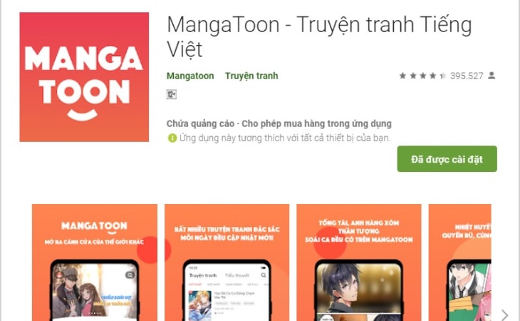 Mangatoon ứng dụng đọc truyện