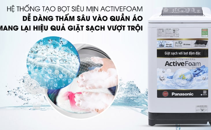 Panasonic 8.5 Kg NA-F85A4HRV giặt sạch vượt trội