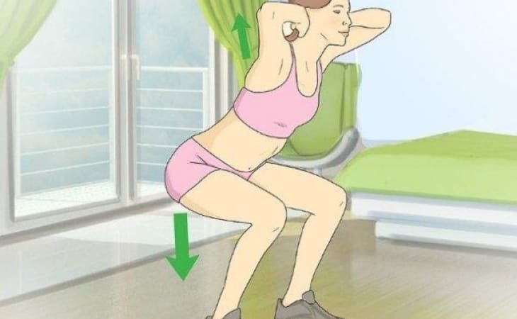 Bài tập ngồi xổm và co thắt vùng chậu