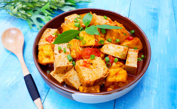 Đậu hũ sốt lục vị