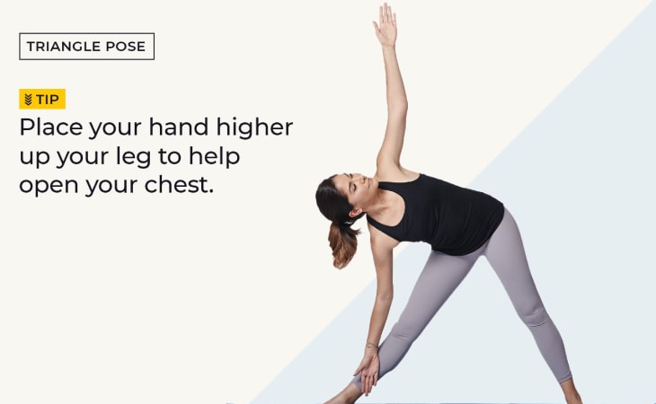 Động tác Triangle - Yoga