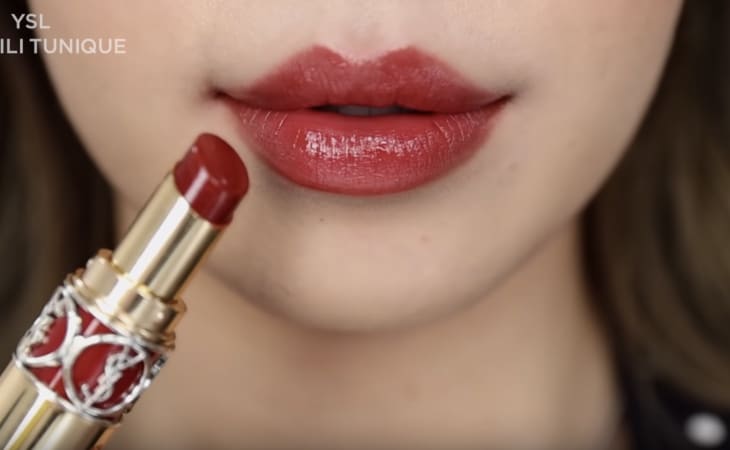 Dòng YSL Rouge Volupte Shine màu 80 Chili Tunique