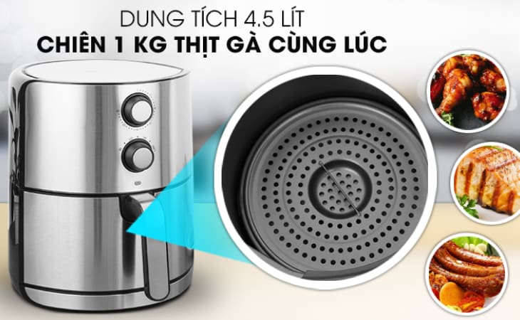 Nồi chiên không dầu Mishio (MK-199)