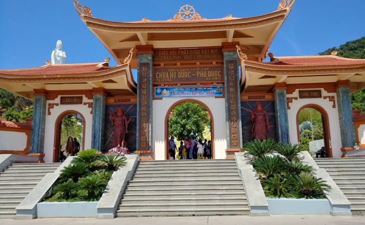 Chùa tọa lạc tại điểm du lịch Phú Quốc