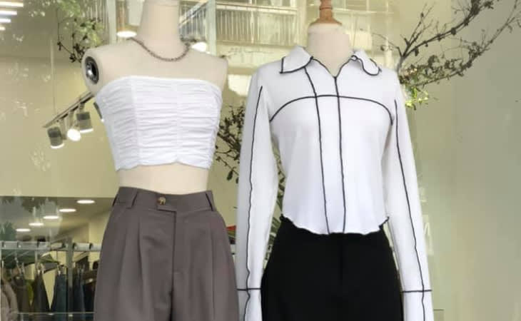 Quần áo của shop đa số dành cho nàng bánh bèo