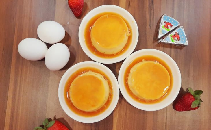 Bánh flan phô mai thơm béo